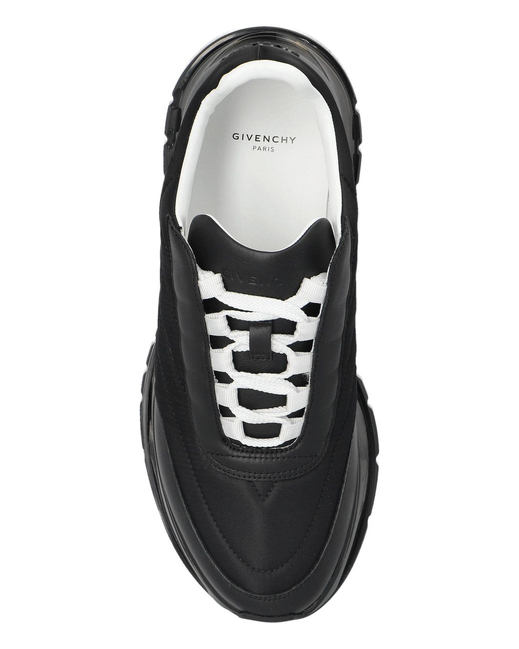 Givenchy Black Lace-Up Low Top Sneakers for men