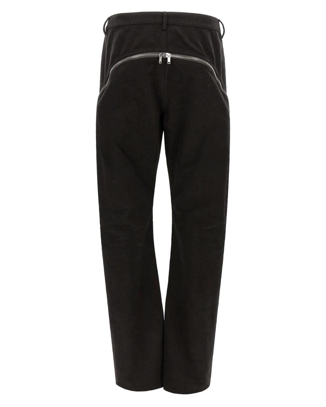 Rick Owens Black Zip-Detail Flared Hem Jeans for men