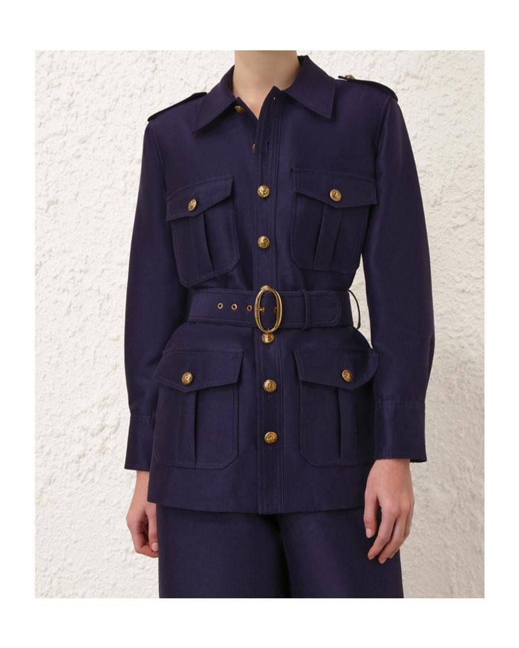 Zimmermann Blue Hypnotic Utility Jacket