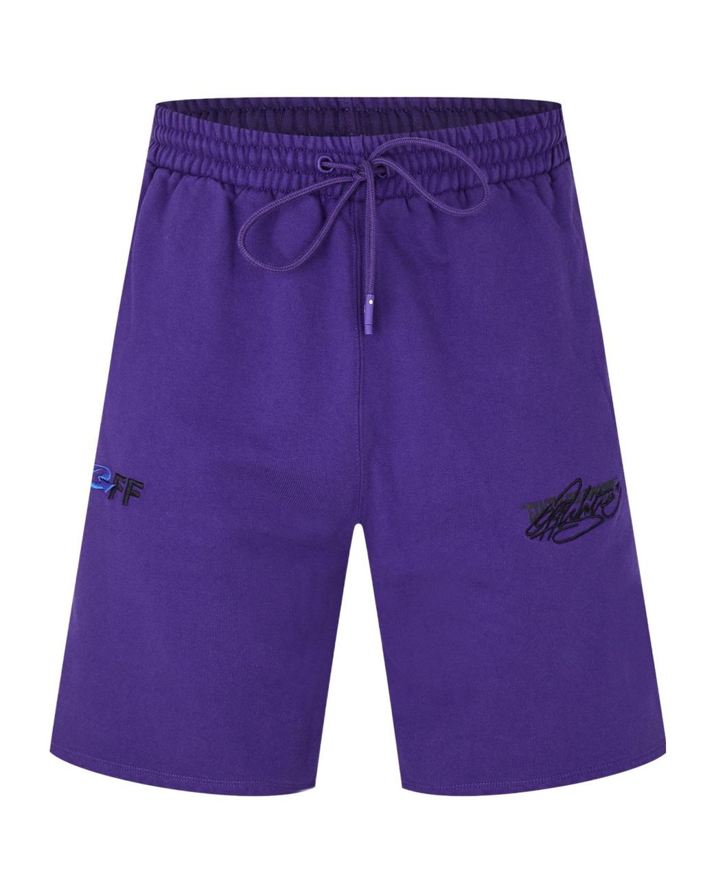 Off-White c/o Virgil Abloh Purple Mid-Rise Shorts for men