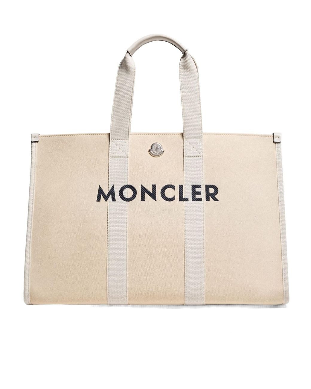 Moncler Natural Logo Detailed Top Handle Bag for men