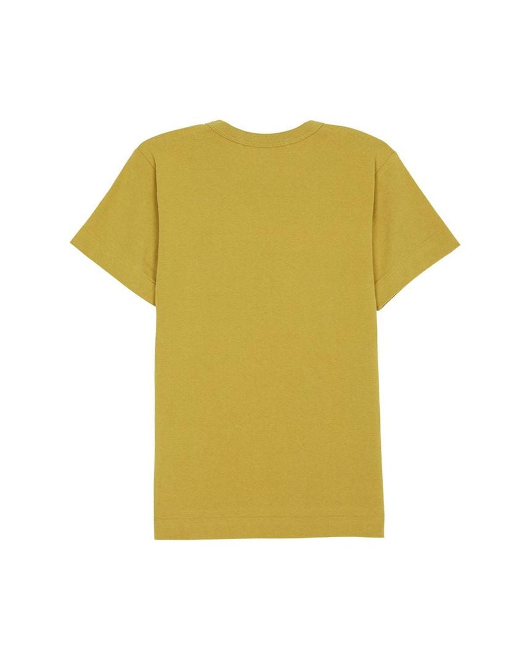 Comme des Garçons Yellow Crew Neck T-Shirt