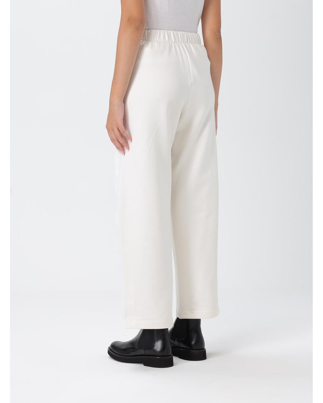 Max Mara White Filovia Straight Leg Trousers