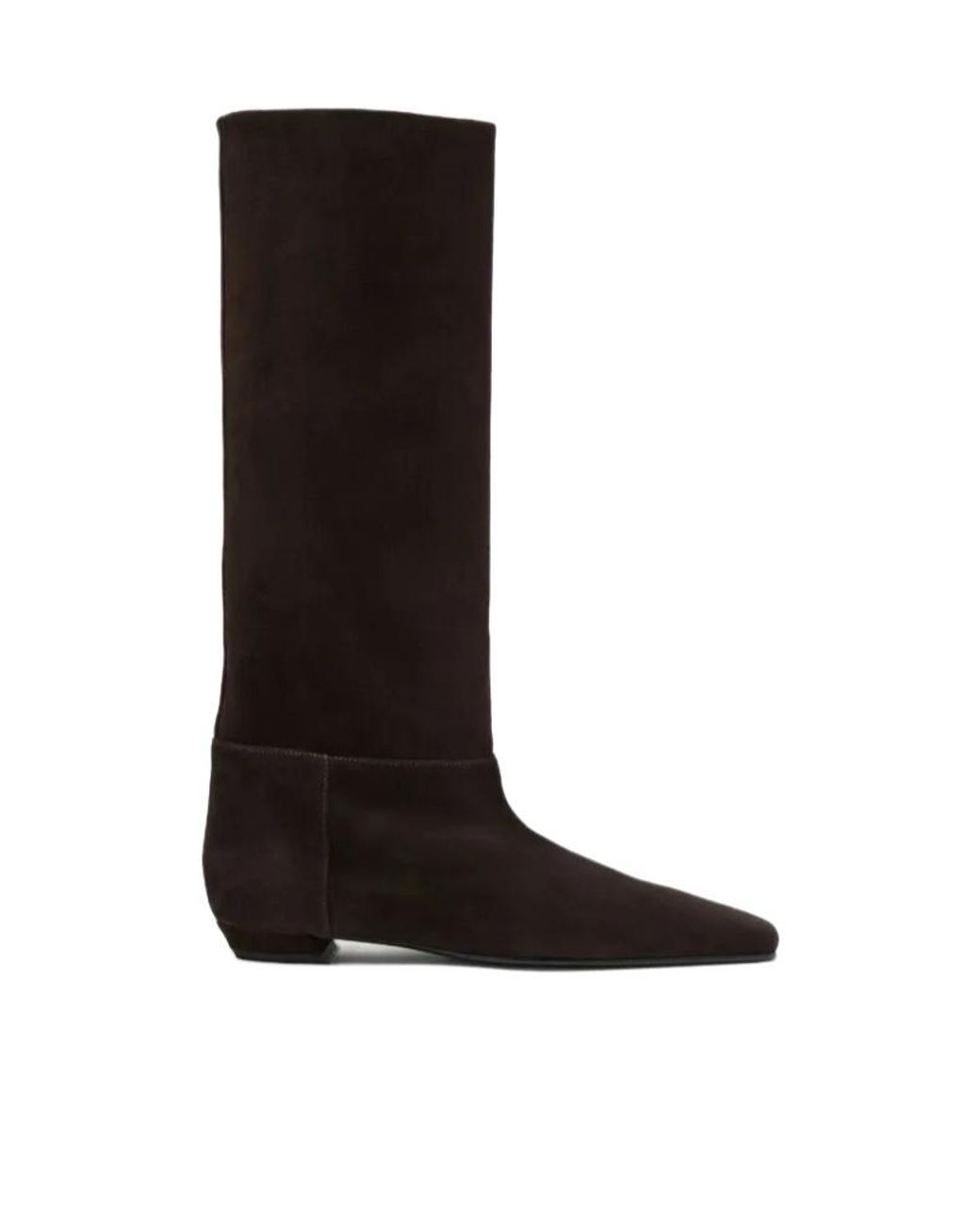 Proenza Schouler Black Suede Knee-High Boots