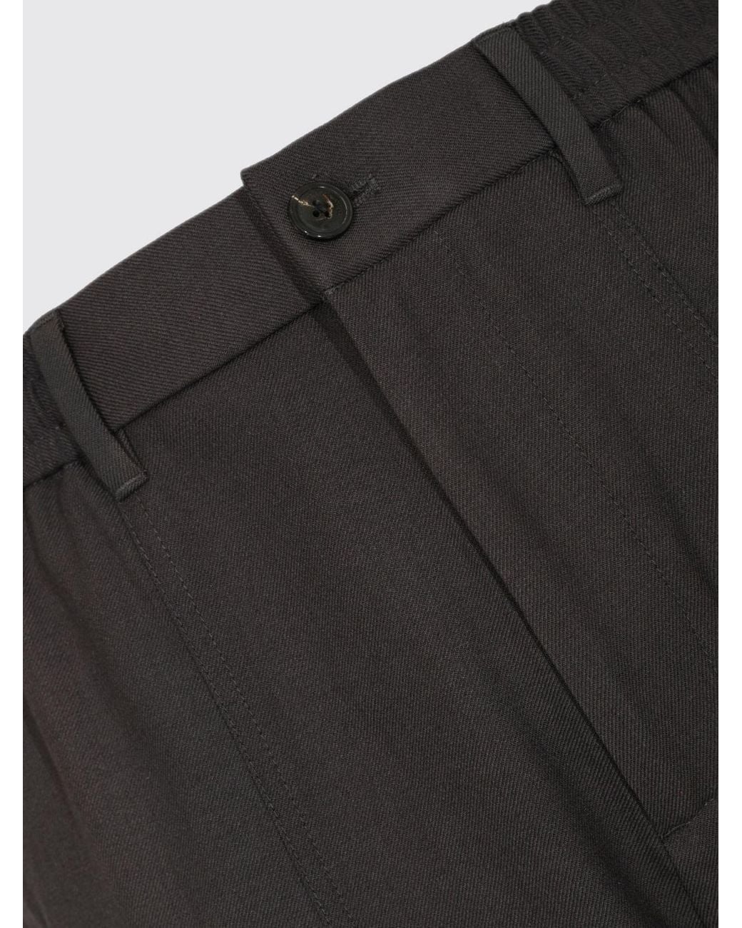 Emporio Armani Black Cargo Relaxed Pants for men