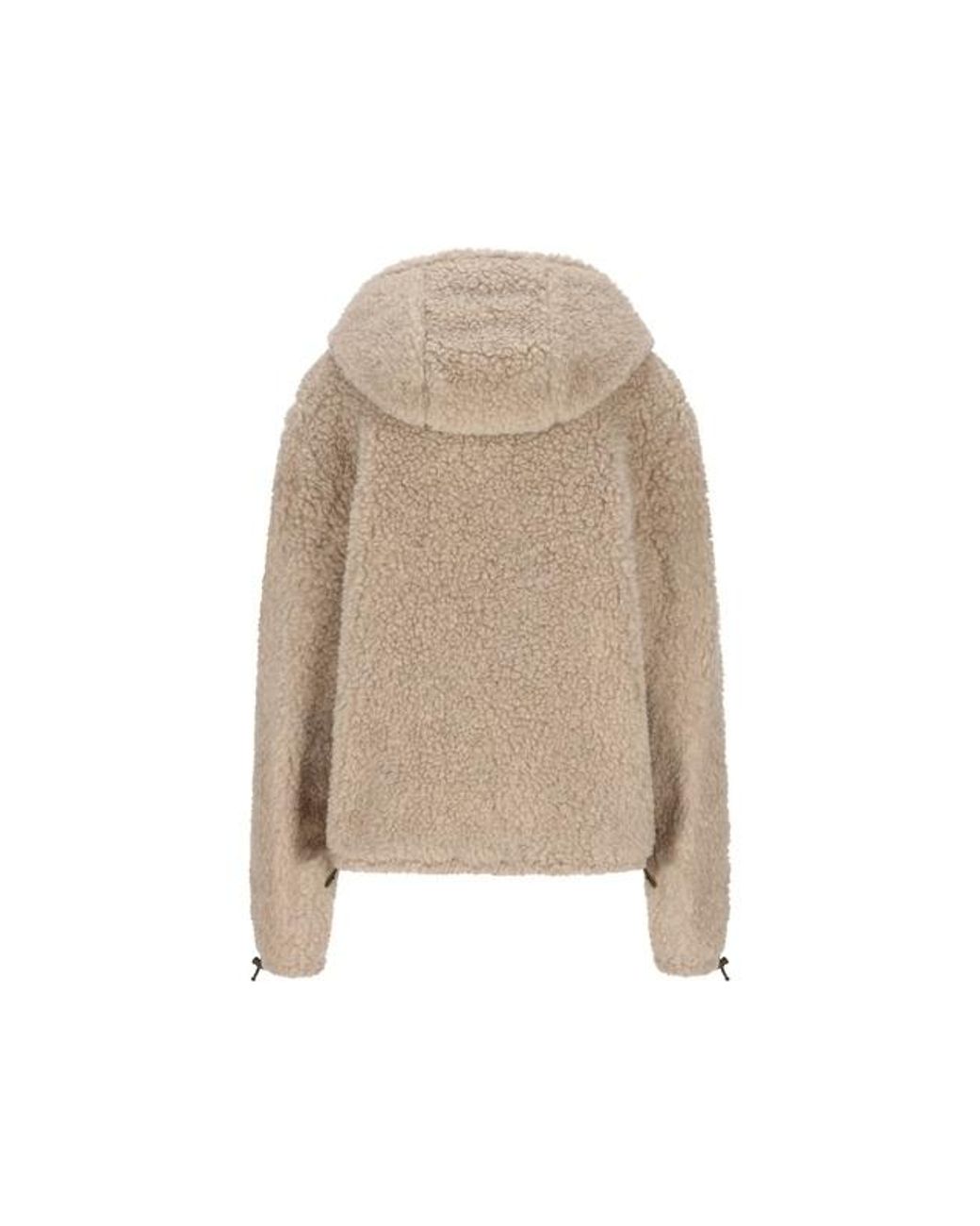 Miu Miu Natural Wool-Blend Teddy Bomber Jacket