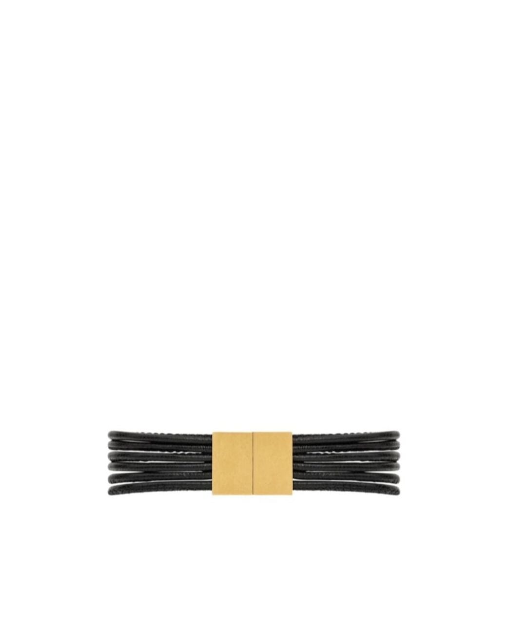 Saint Laurent White Babylone Cord Bracelet