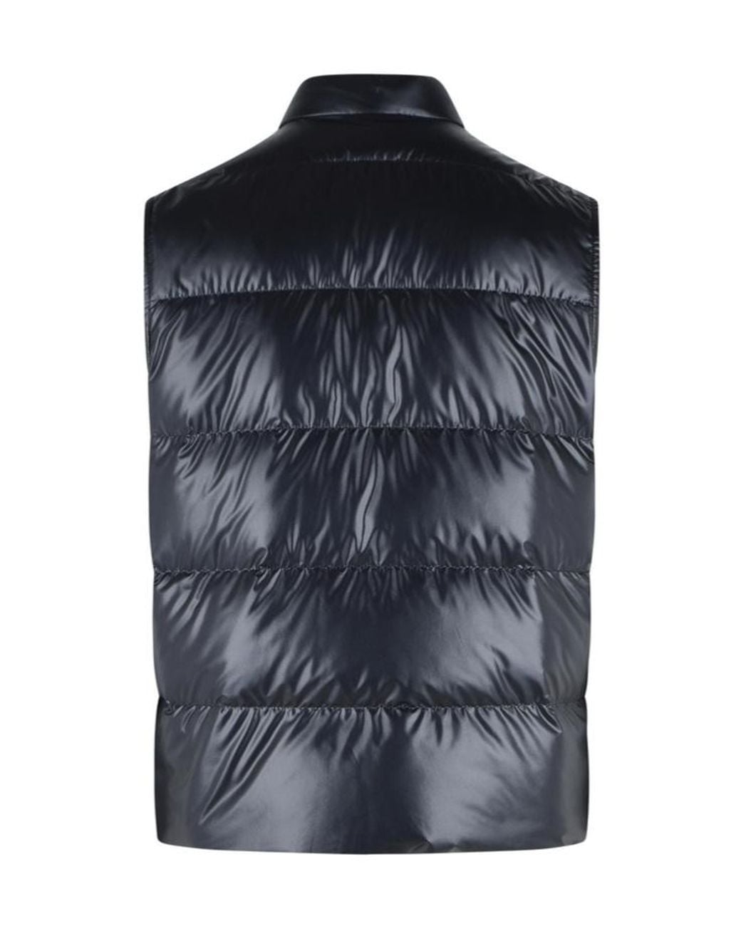 Moncler Blue Vests for men