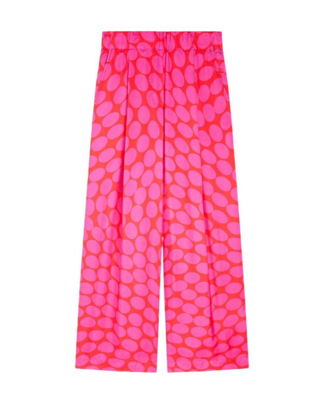 Dries Van Noten Pink Pila Wide-Leg Pants