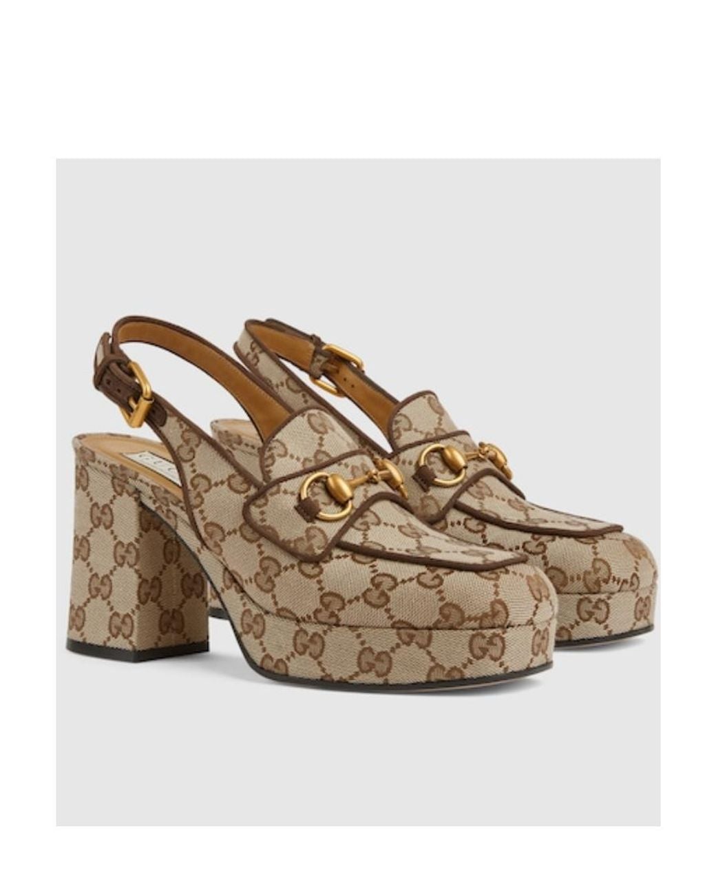 Gucci Brown Horsebit Mules