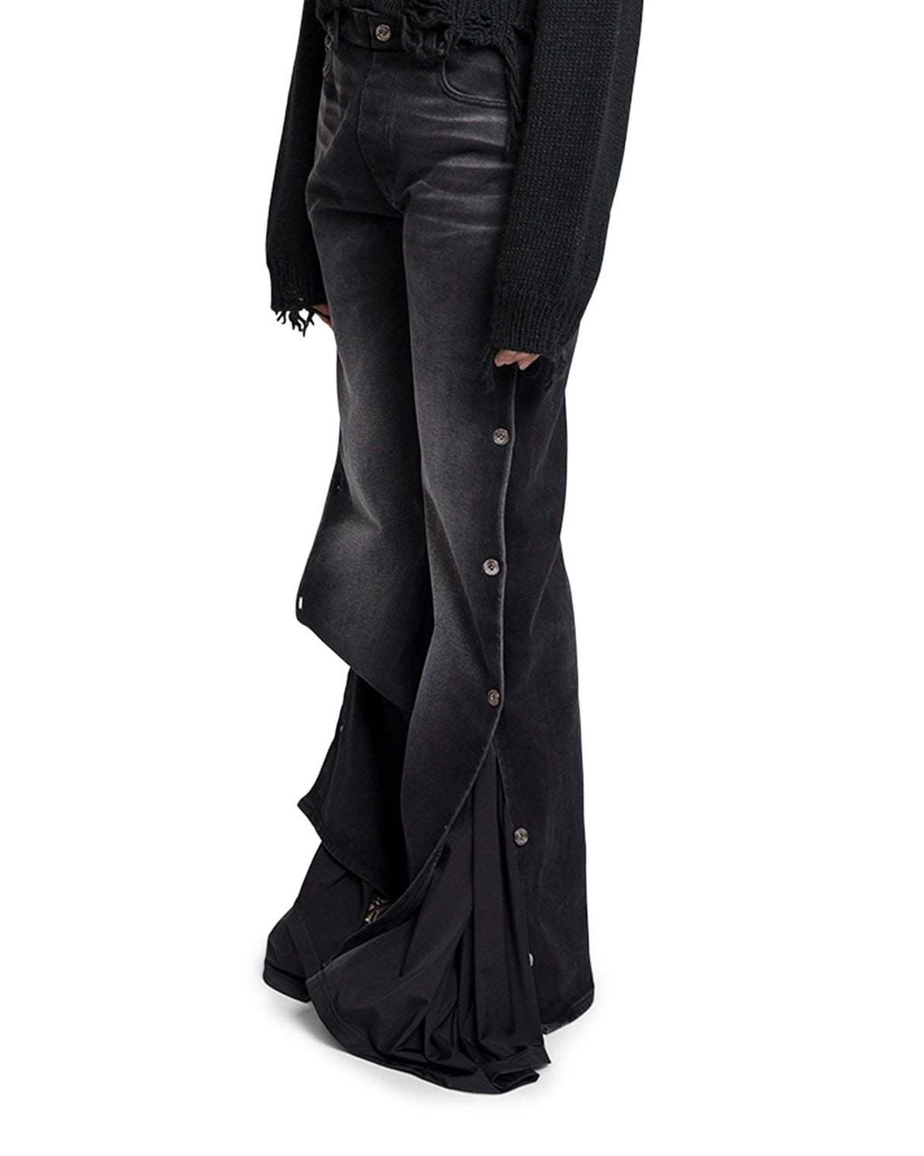 Y. Project Black Collapsable Waist Jeans for men