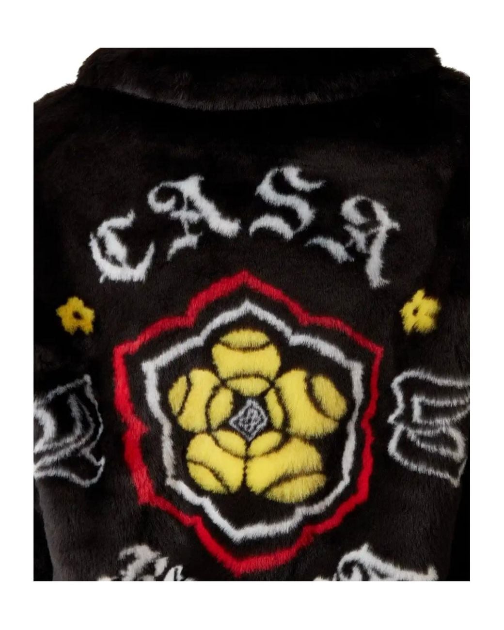 Casablanca Black Paris Faux-Fur Jacket