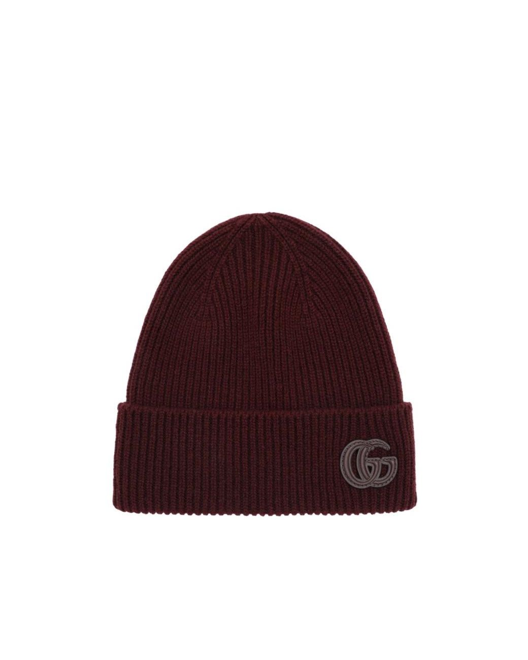 Gucci Red Knitted Cuffed Beanie