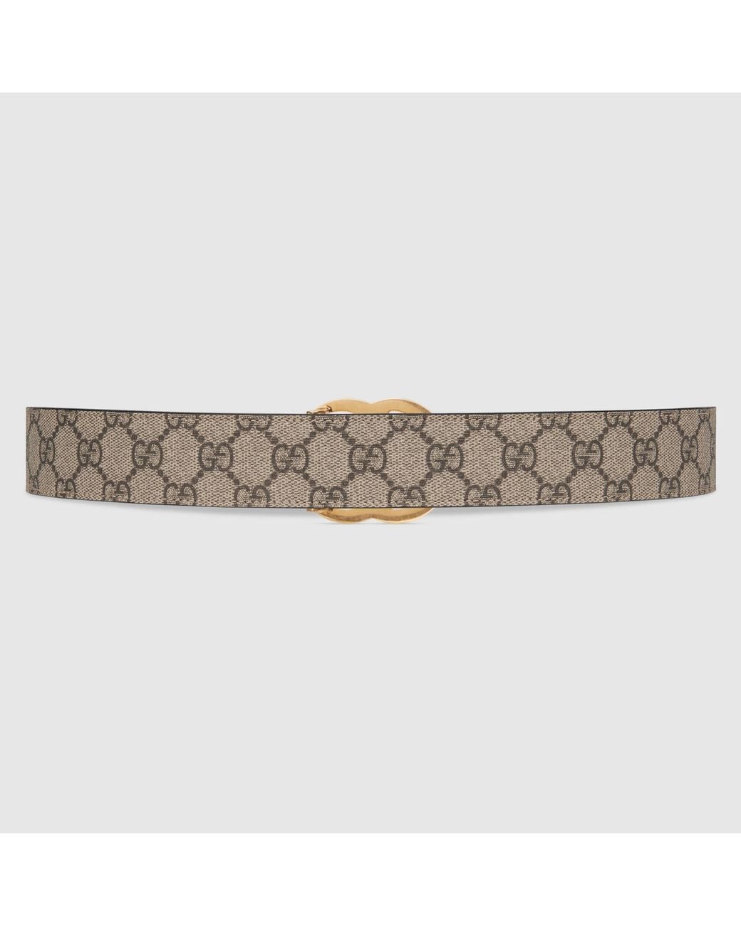 Gucci White Gg Marmont Reversible Belt for men