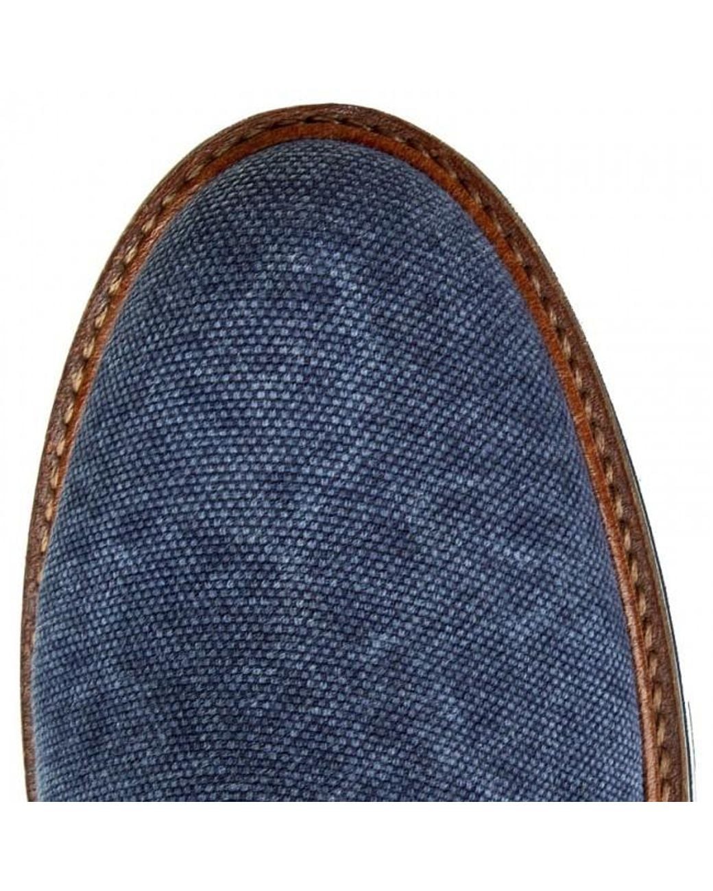 Armani Jeans Blue Stitching Details Business Casual Shoes for men