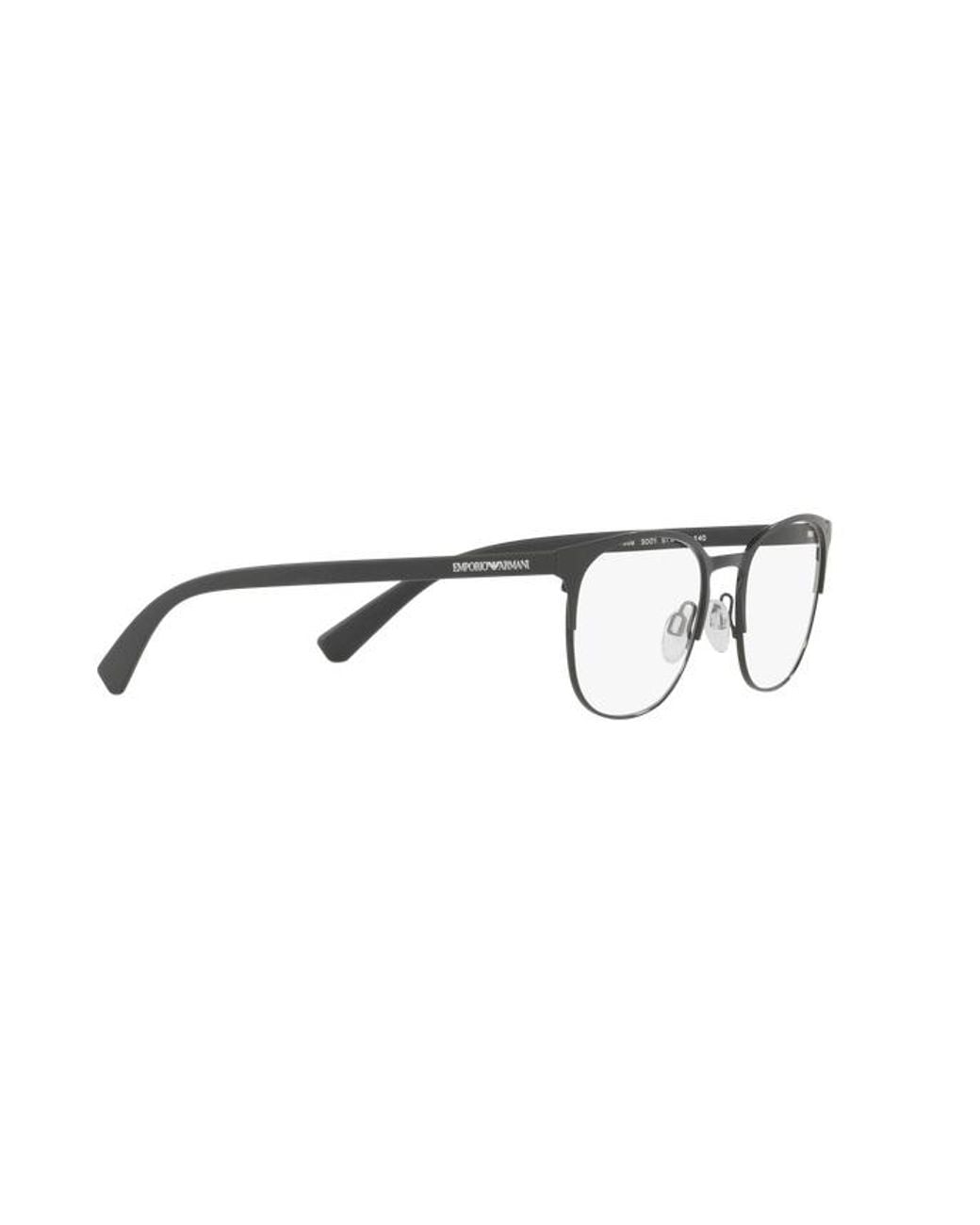 Emporio Armani White Square Frame Glasses for men