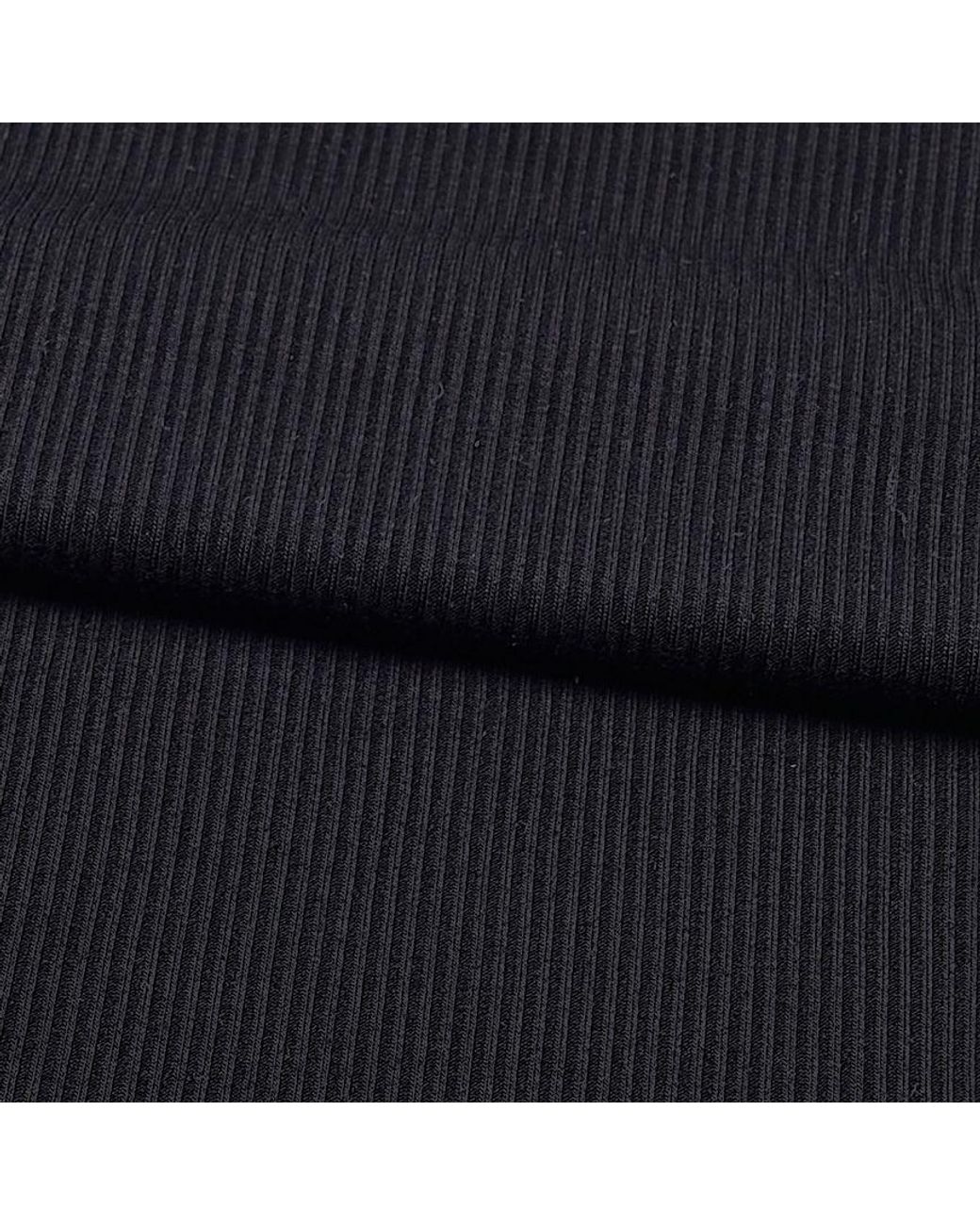 DIESEL Black Mock Neck Ribbed Tank Top