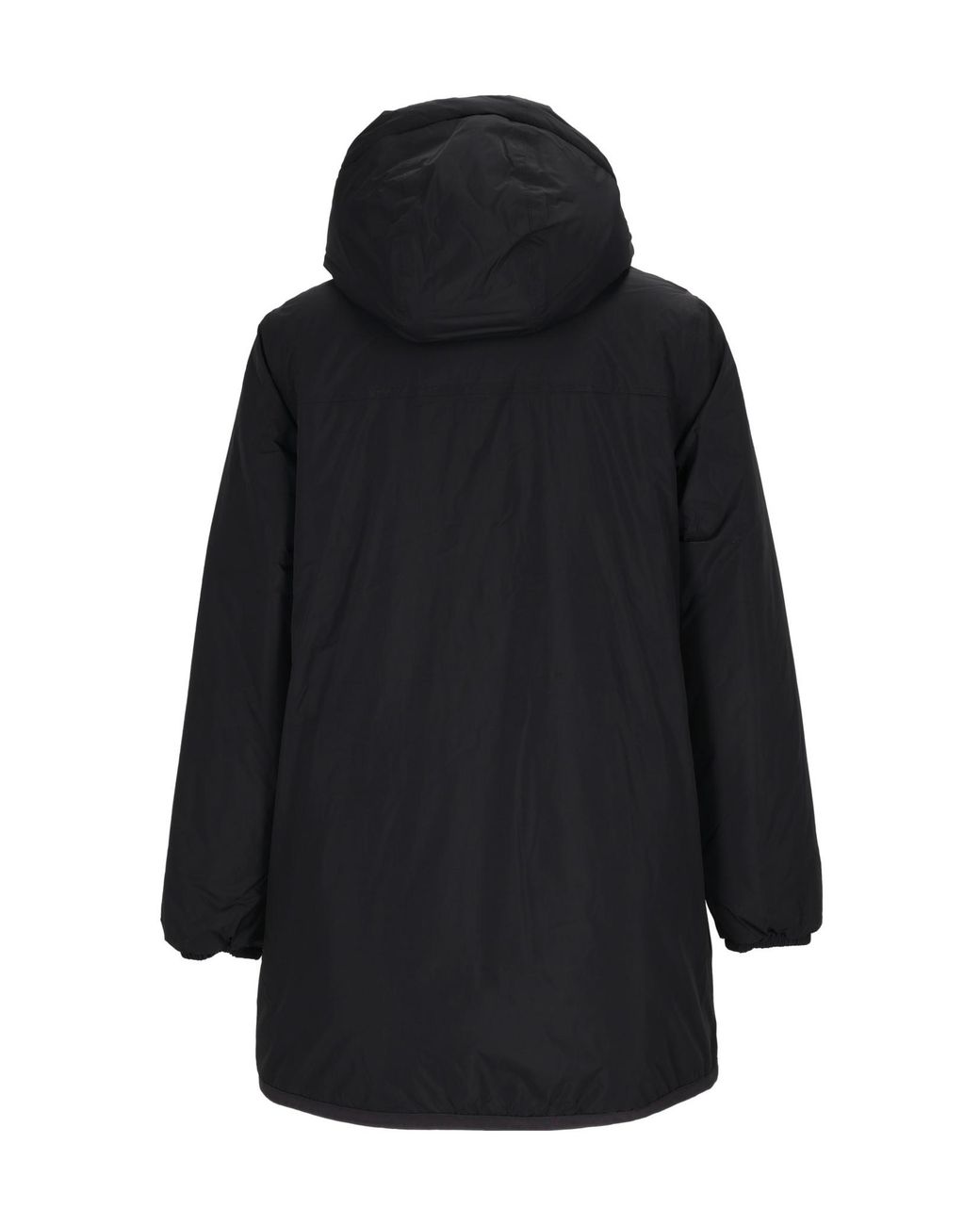 K-Way Black Jacinthe Orsetto Hooded Coat