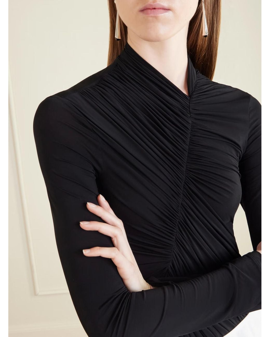 Stella McCartney Black Long-Sleeve Bodysuit