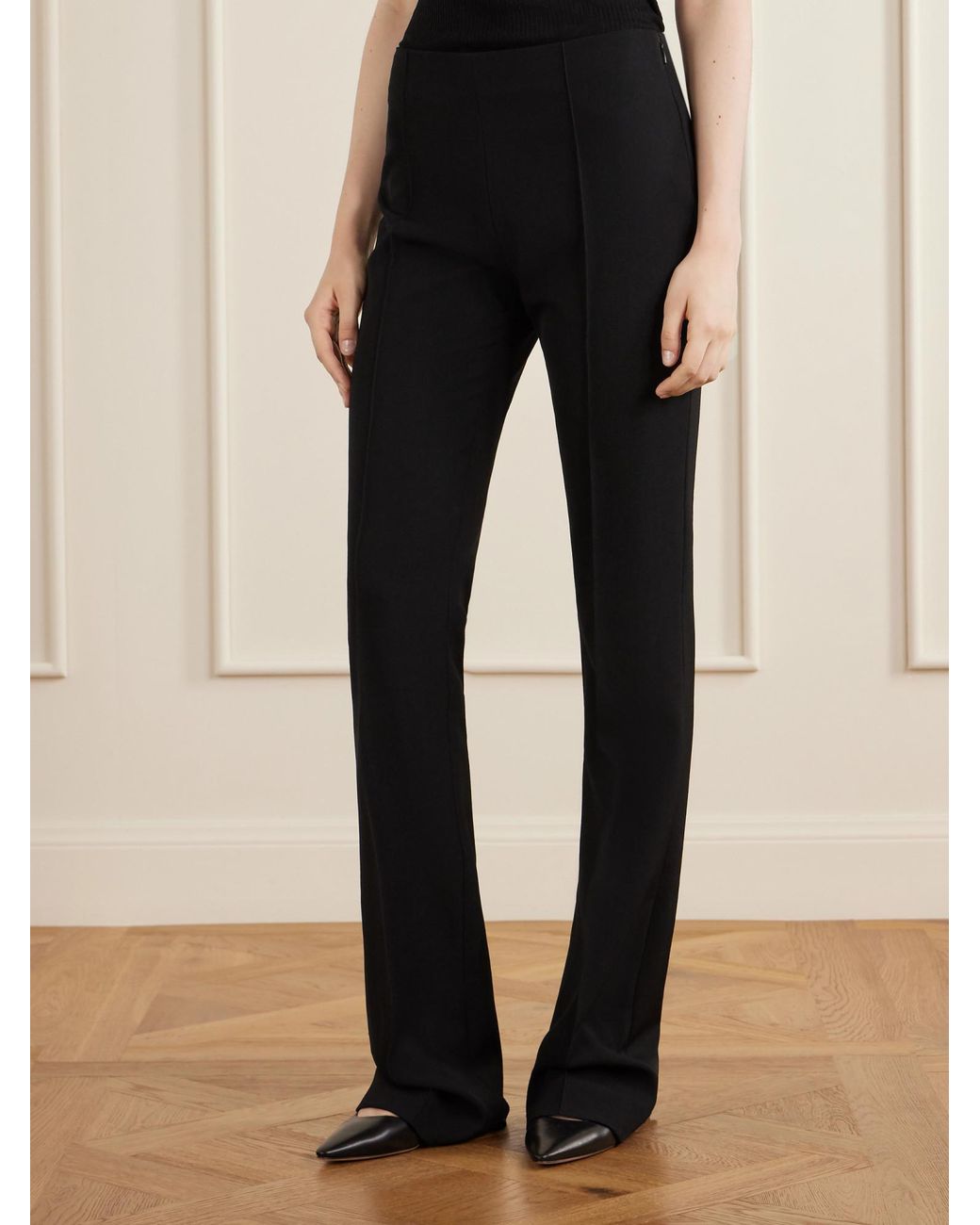 The Row Black Fabien Tailored Pants