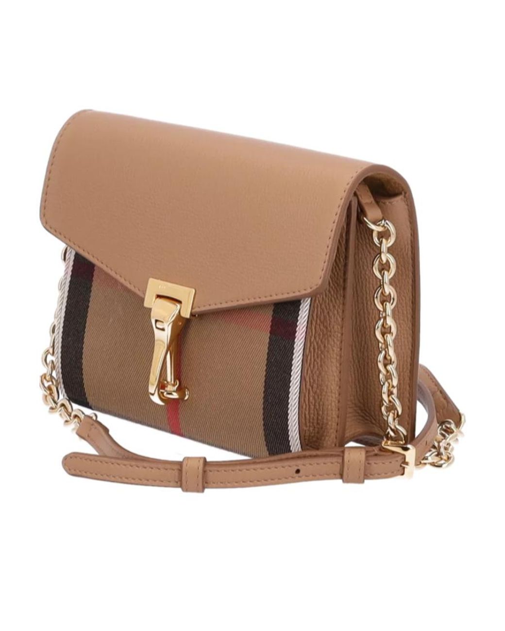 Burberry Brown Check Logo Crossbody Bag