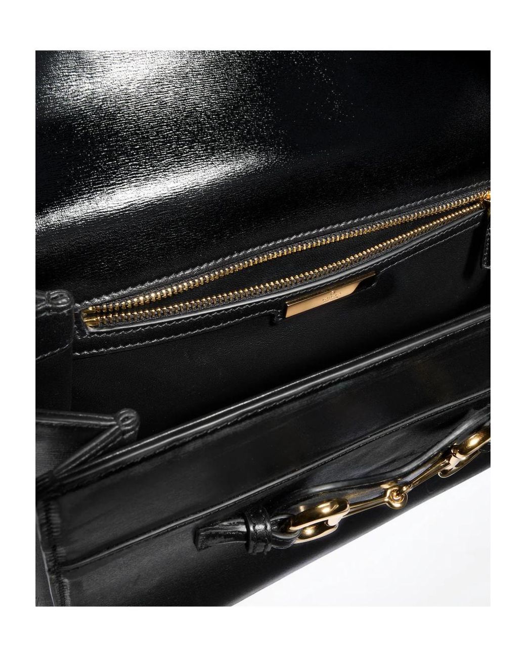 Gucci Black Horsebit Duomo Medium Top Handle Bag