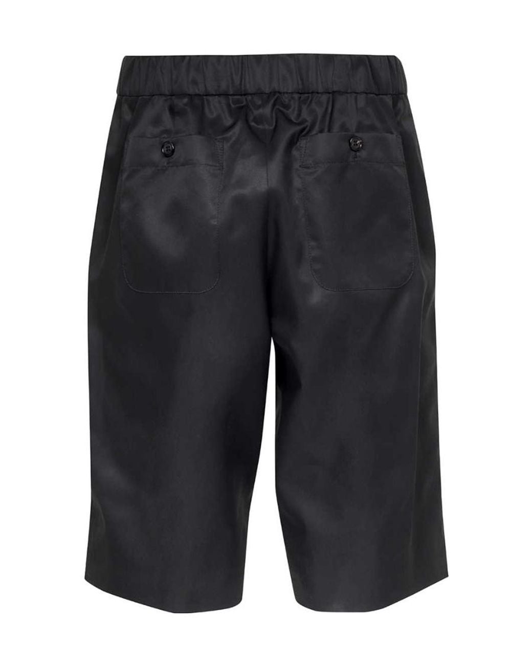 McQueen Blue Panelled Knee-Length Shorts for men