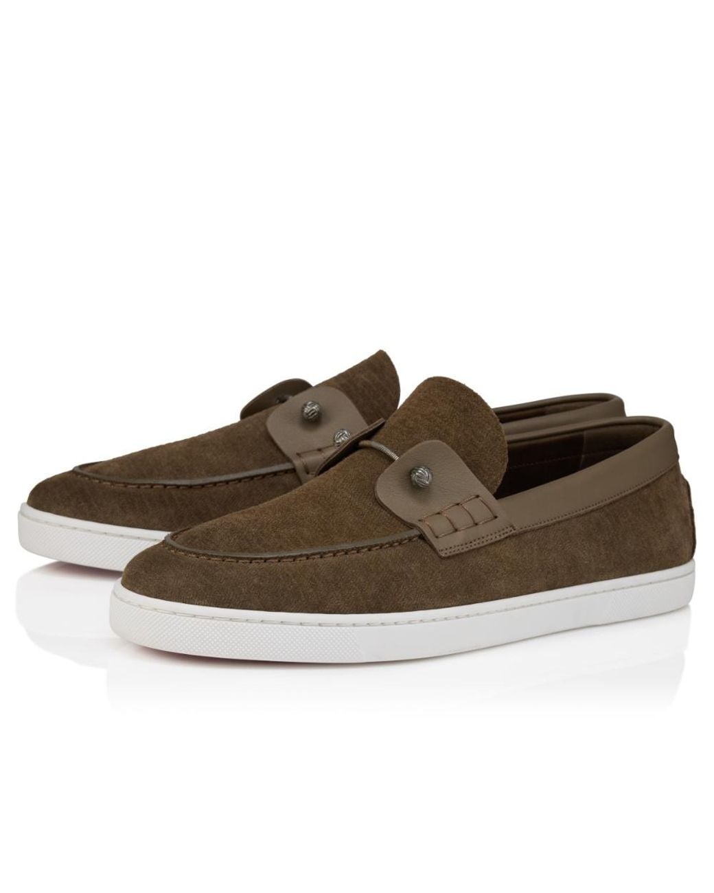 Christian Louboutin Brown Chambeliboat Yacht Loafers for men