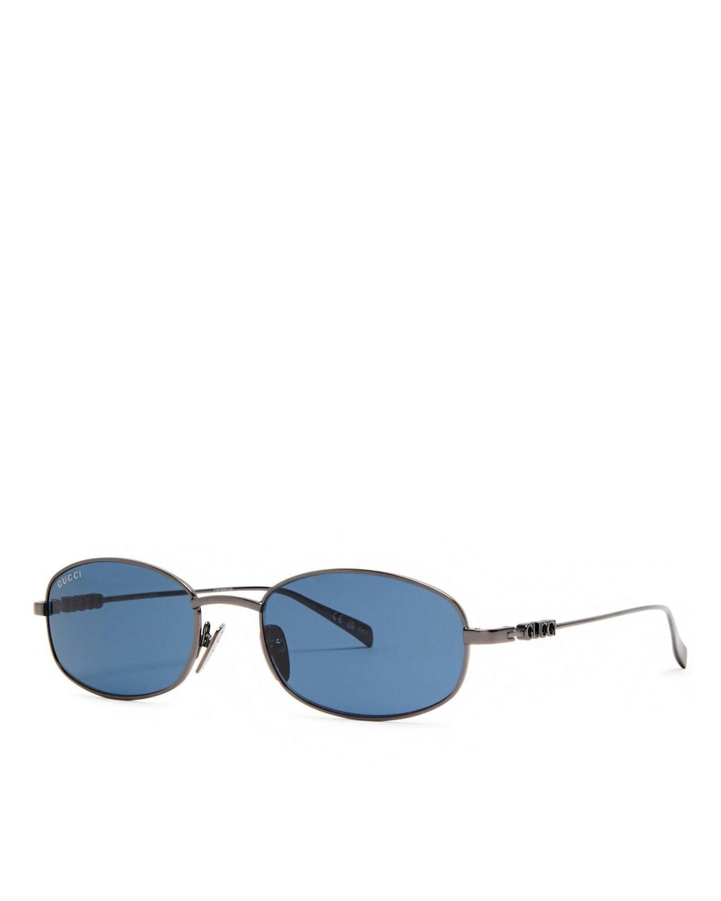 Gucci Blue Oval Sunglasses for men