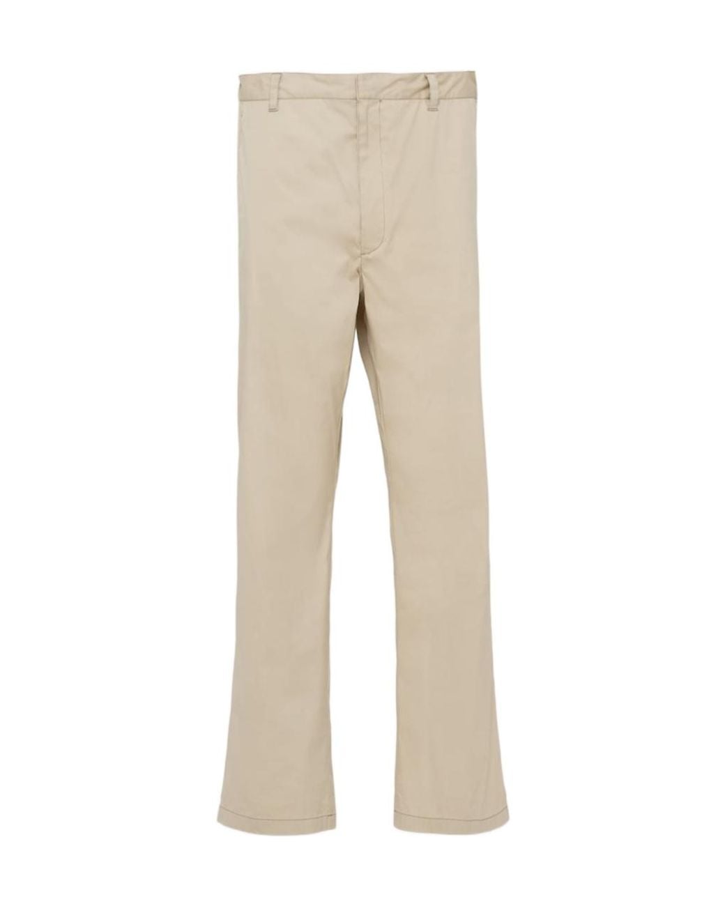 Prada Natural Stretch Poplin Pants for men