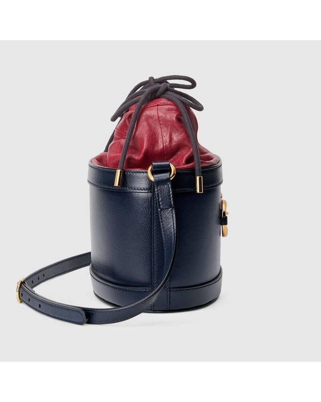 Gucci Blue 1955 Horsebit Shoulder Bag