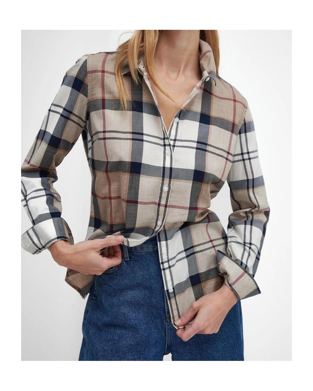 Barbour White Bredon Shirt