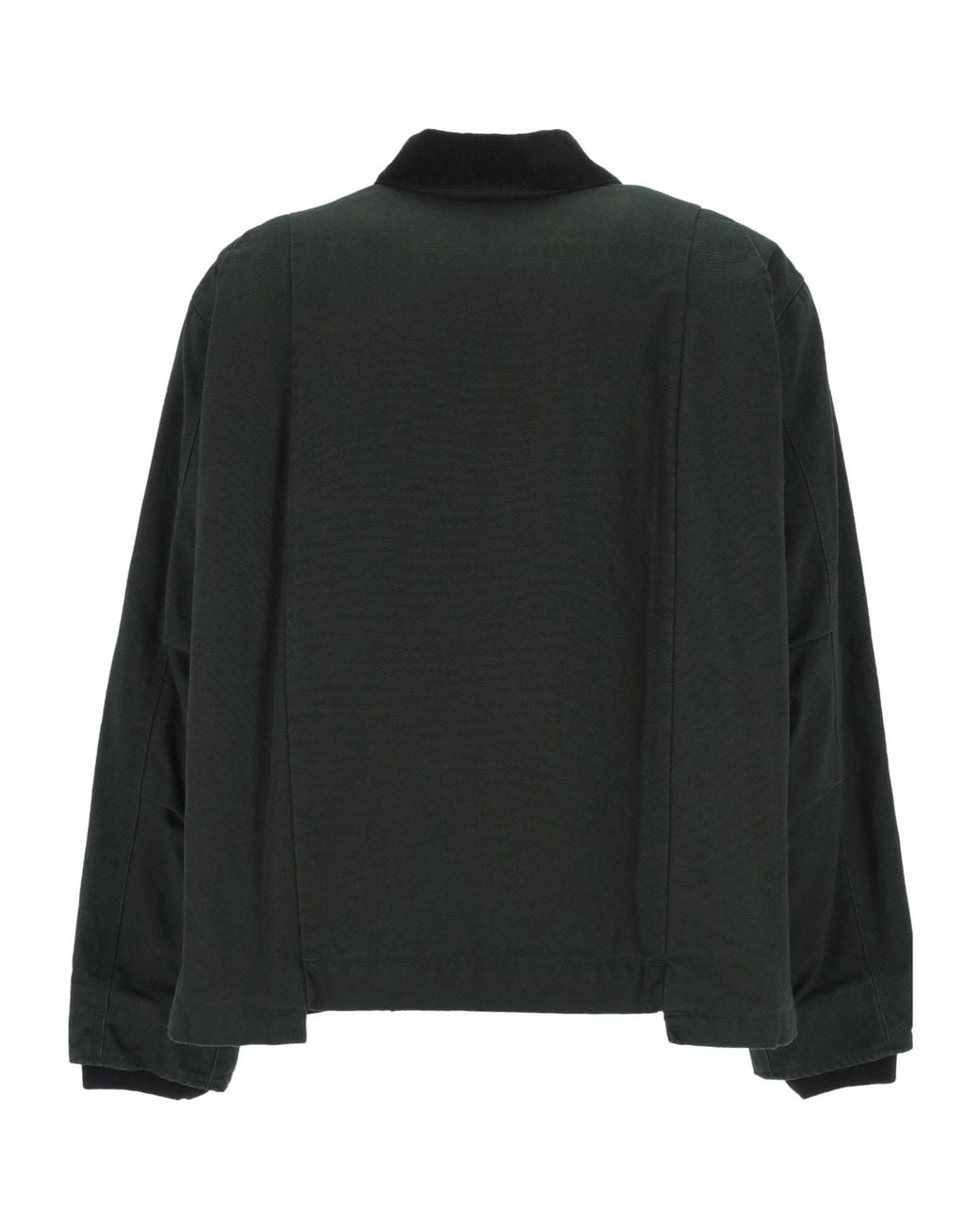Sacai Black X Carhartt Logo Patch Zip-Up Jacket for men