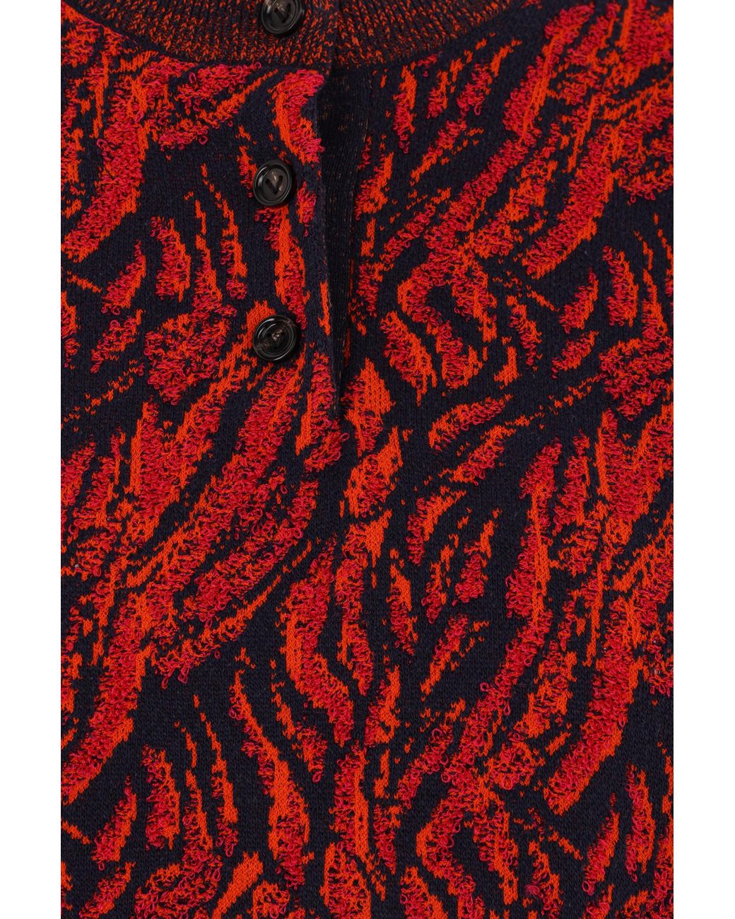 Bottega Veneta Red Jacquard Knit Jumper