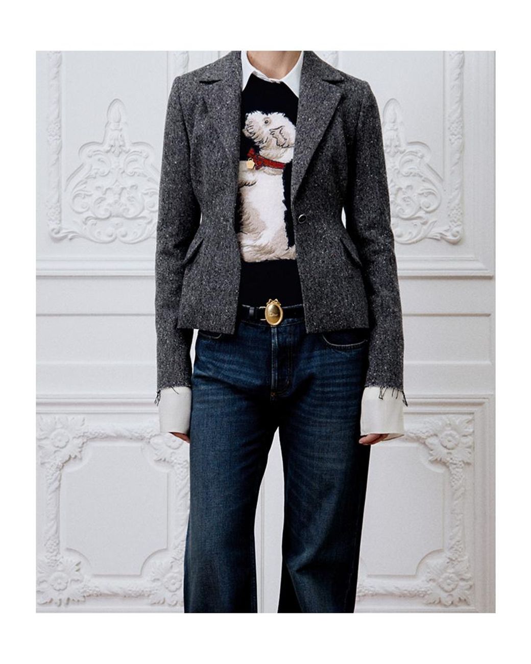 Dior Black Embroidered Sweater
