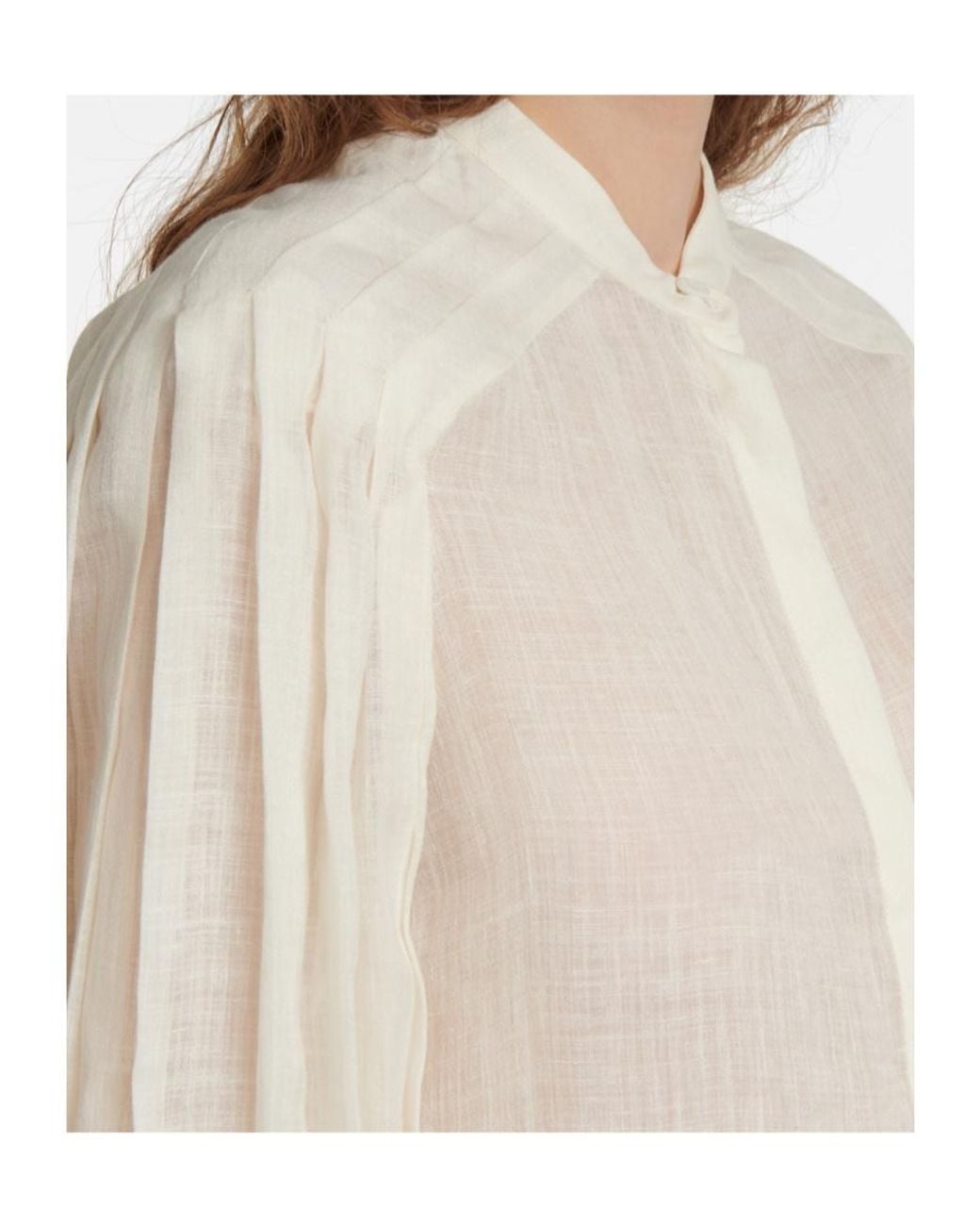 Gabriela Hearst White Long Sleeve Shirt
