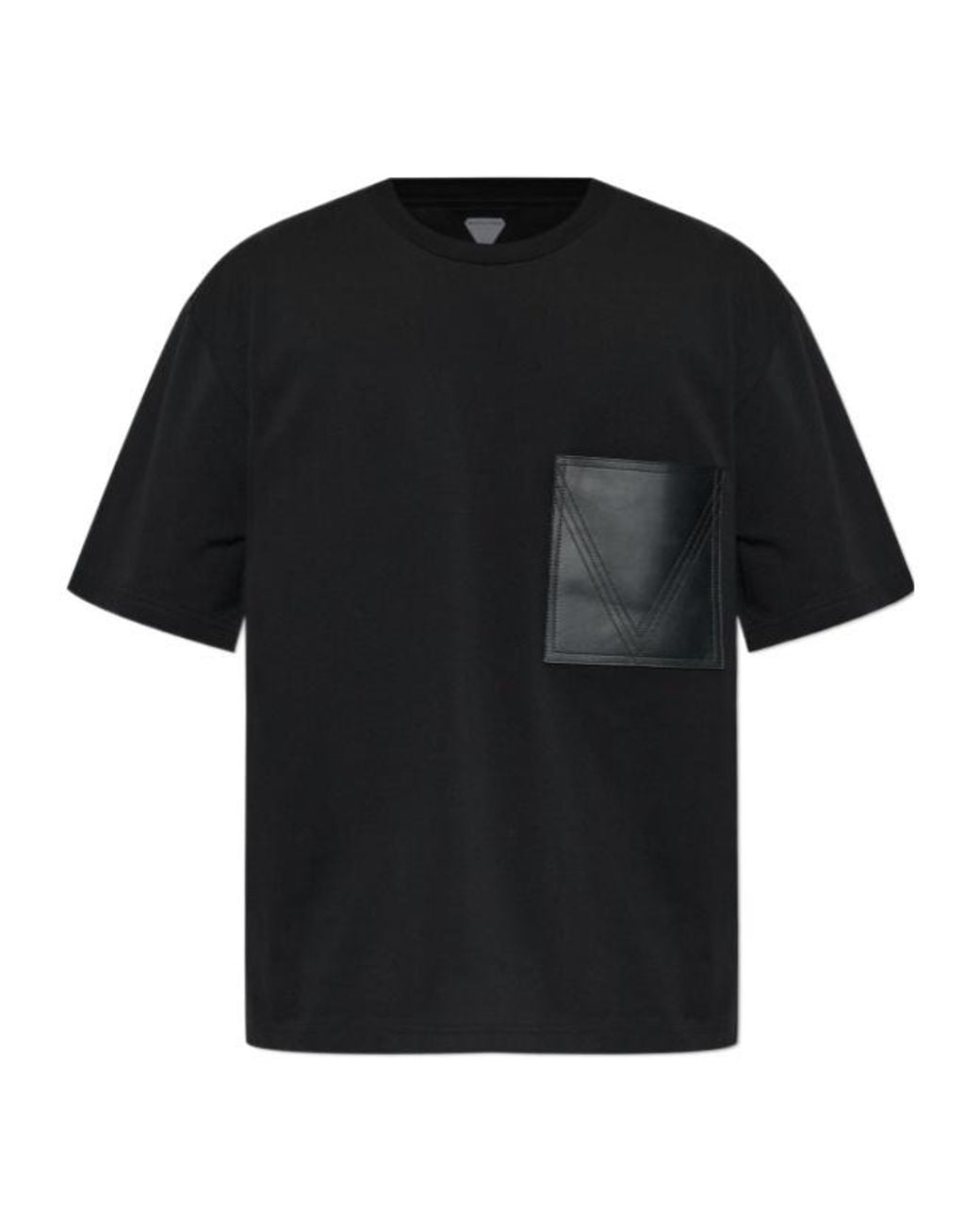 Bottega Veneta Black Patch Pocket T-Shirt for men