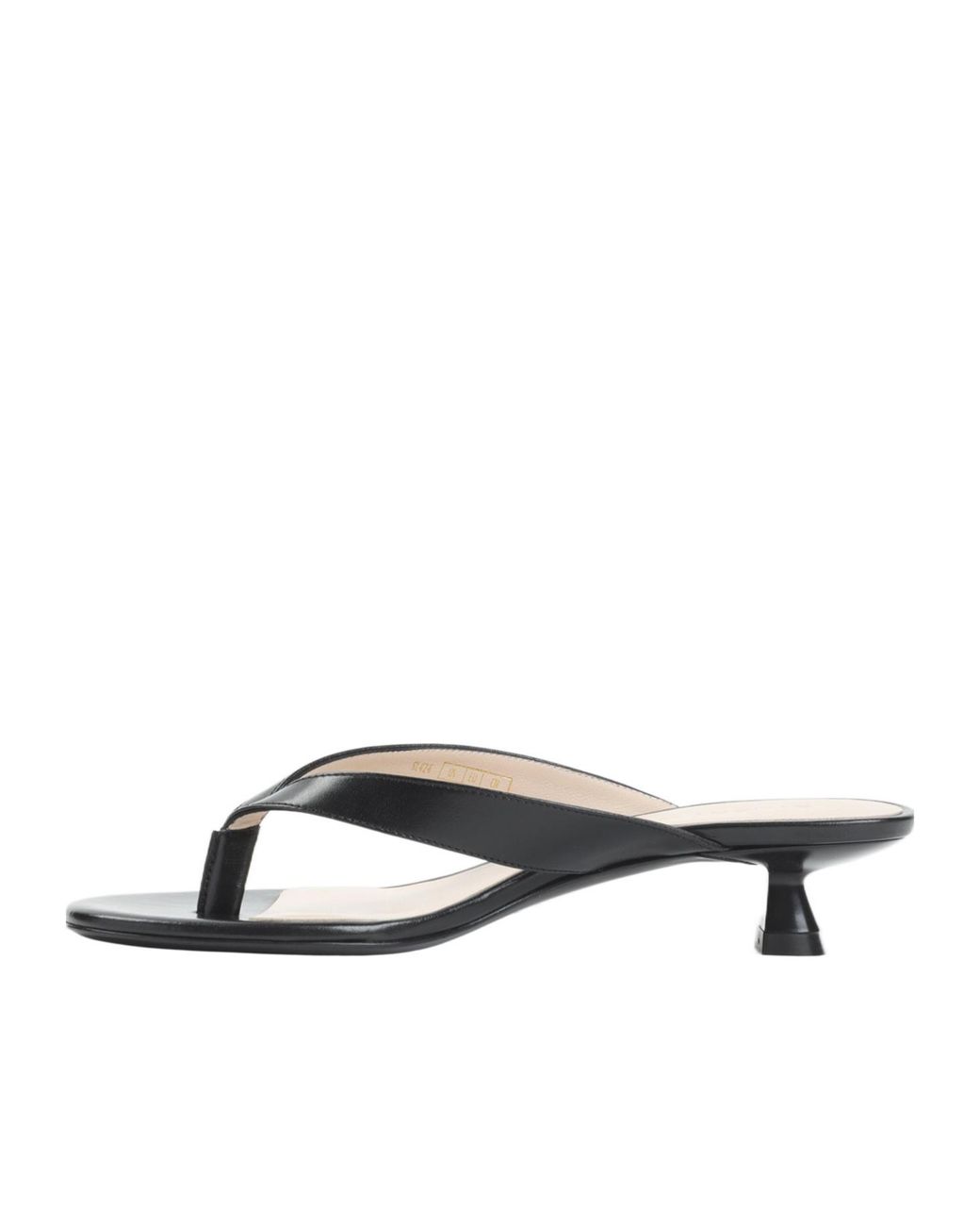 Stuart Weitzman White Round-Toe Flip-Flops High-Heeled Sandals