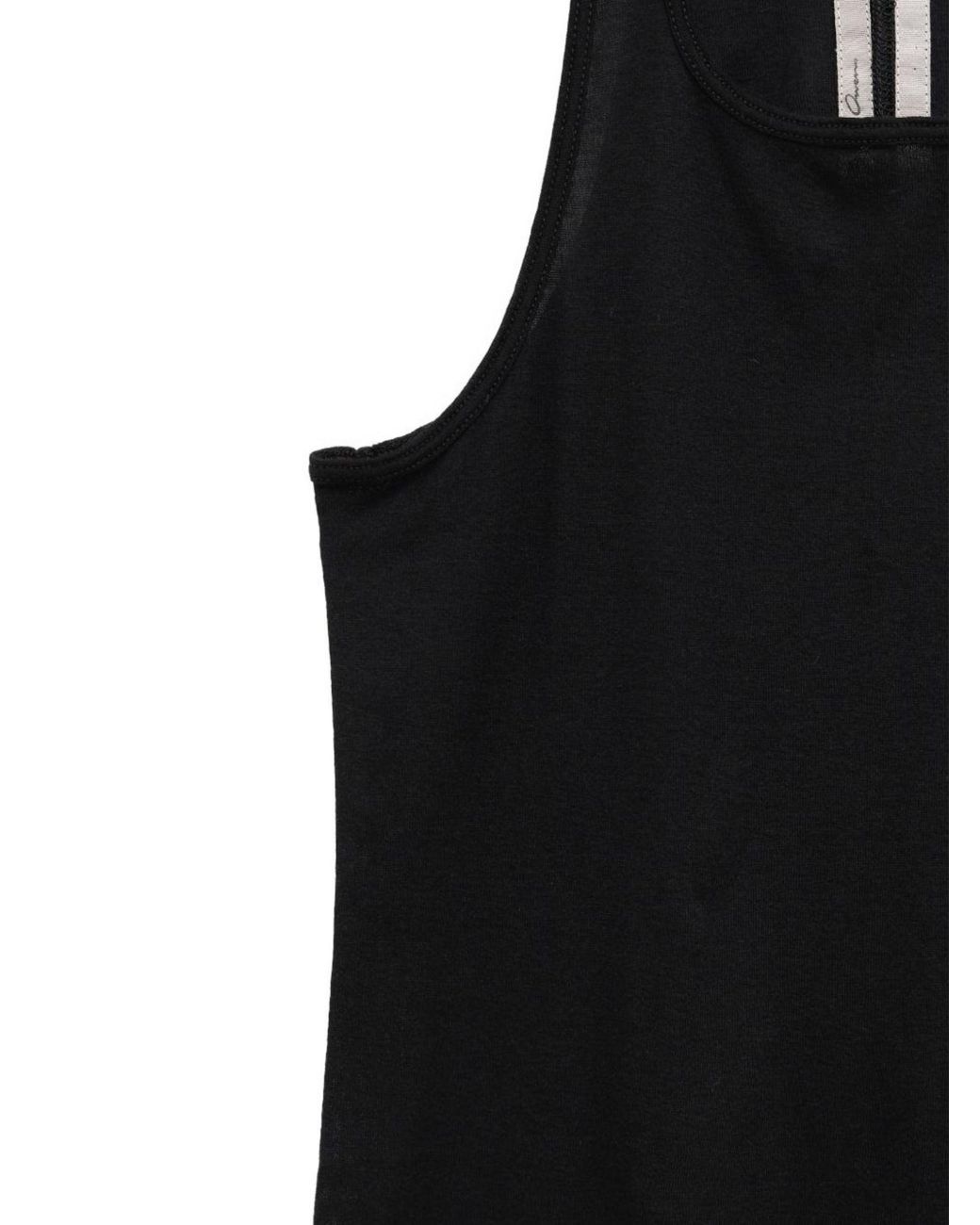 Rick Owens Black Basic Rib Tank Top