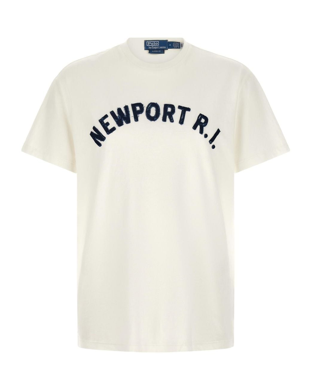 Polo Ralph Lauren White Newport Patch T-Shirt for men