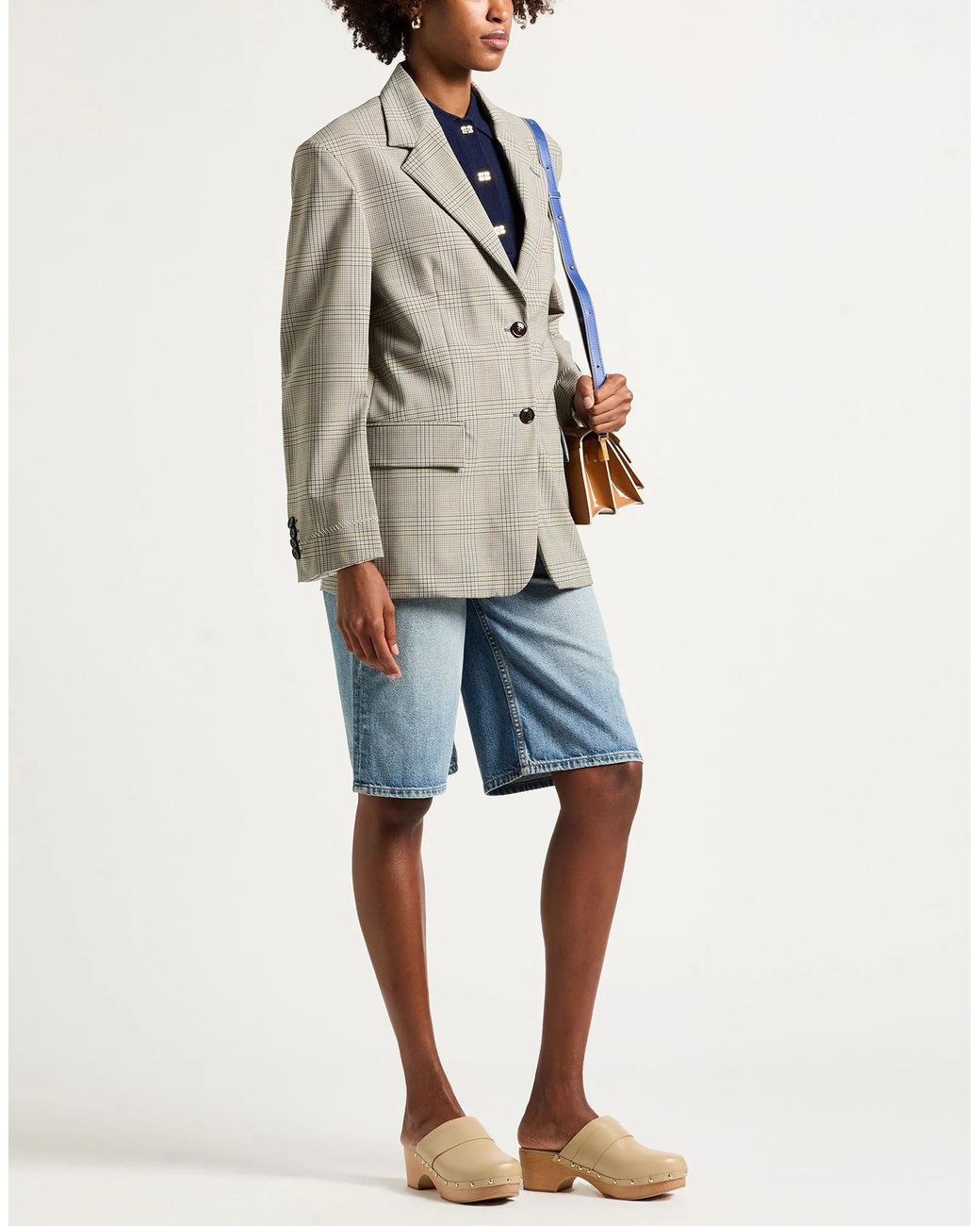 Marni Gray Blazer Polyester, Virgin Wool, Elastane