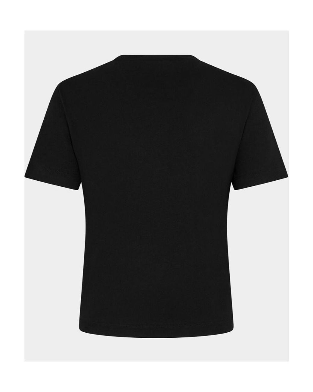 DSquared² Black Heart Tulle Detailed T-Shirt