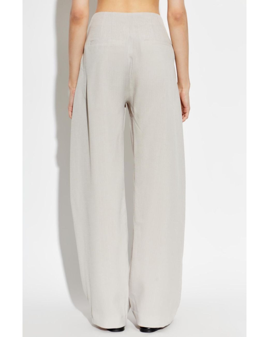 IRO White Pleated Casual Pants
