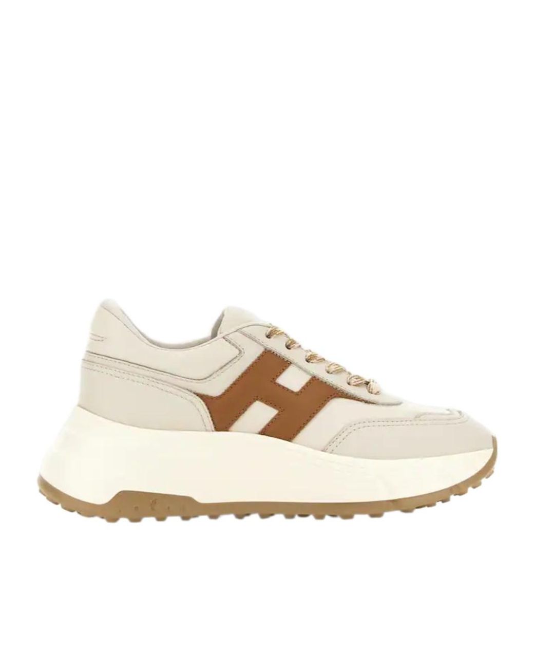 Hogan Natural Hi-Fi Lace-Up Sneakers