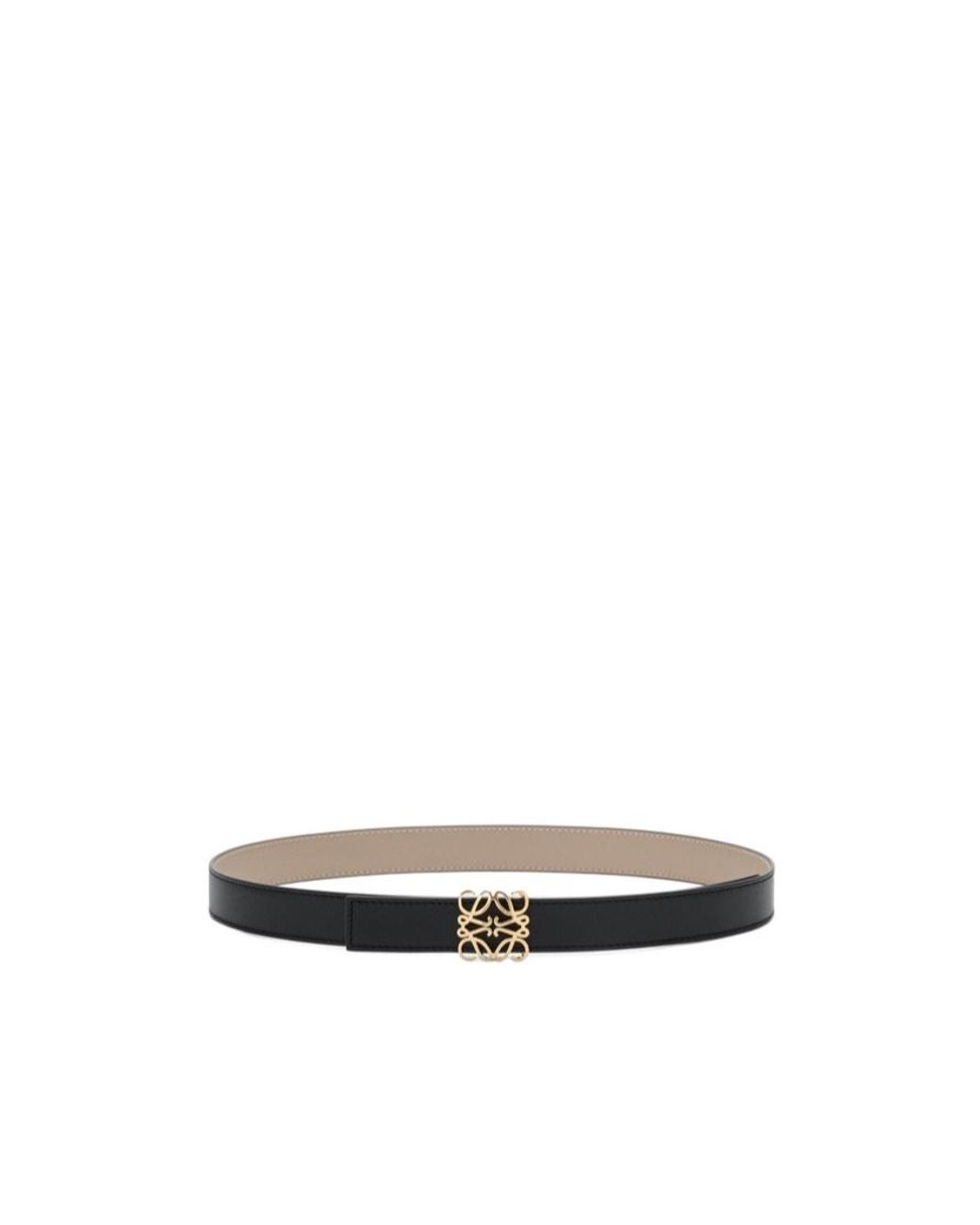 Loewe White Anagram Reversible Belt