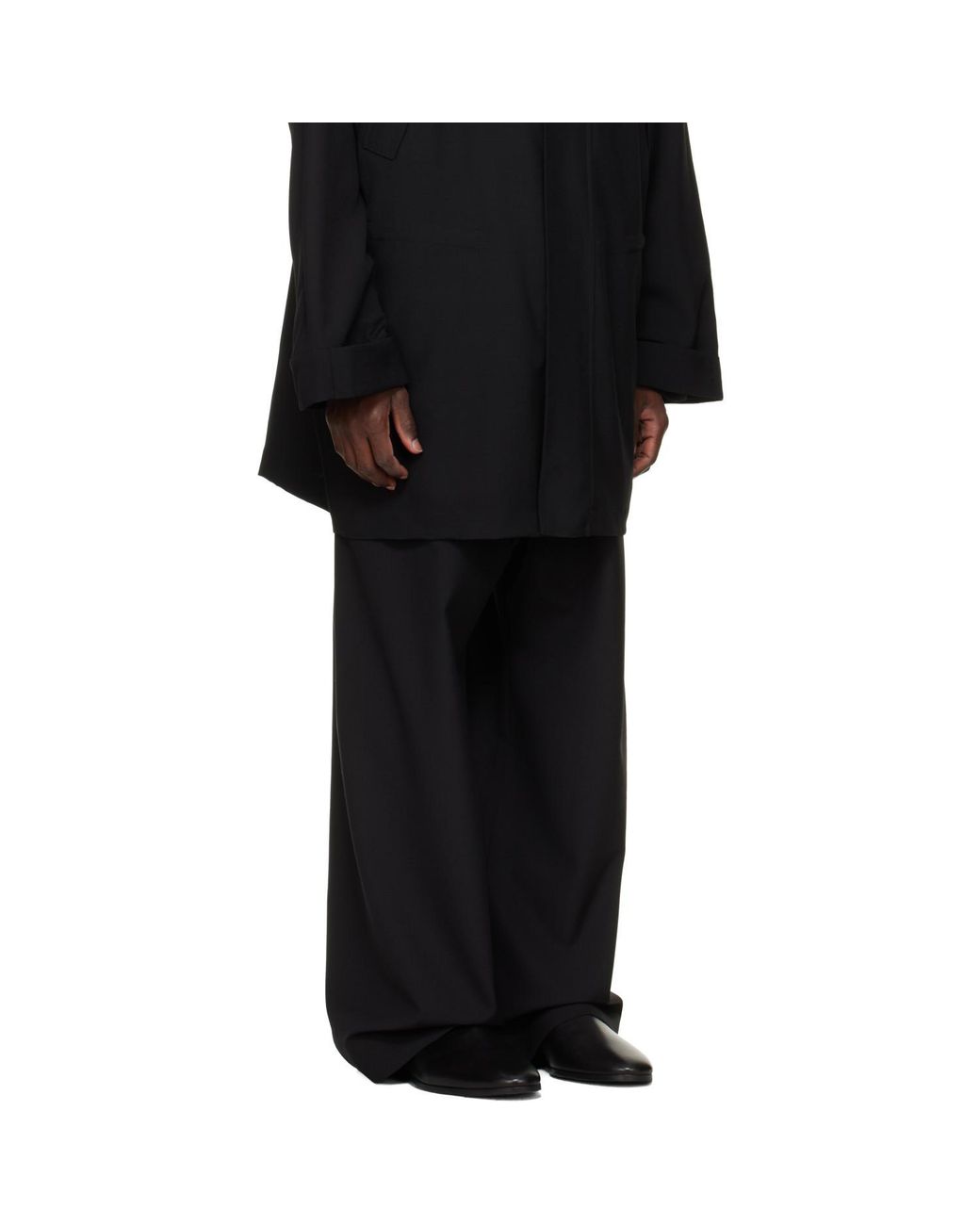 Fear Of God Black Wide-Leg Drawstring Pants for men