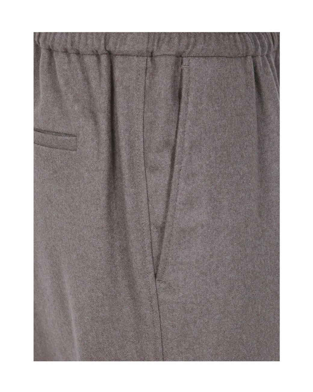 Drole de Monsieur Gray Elastic-Waist Casual Trousers for men