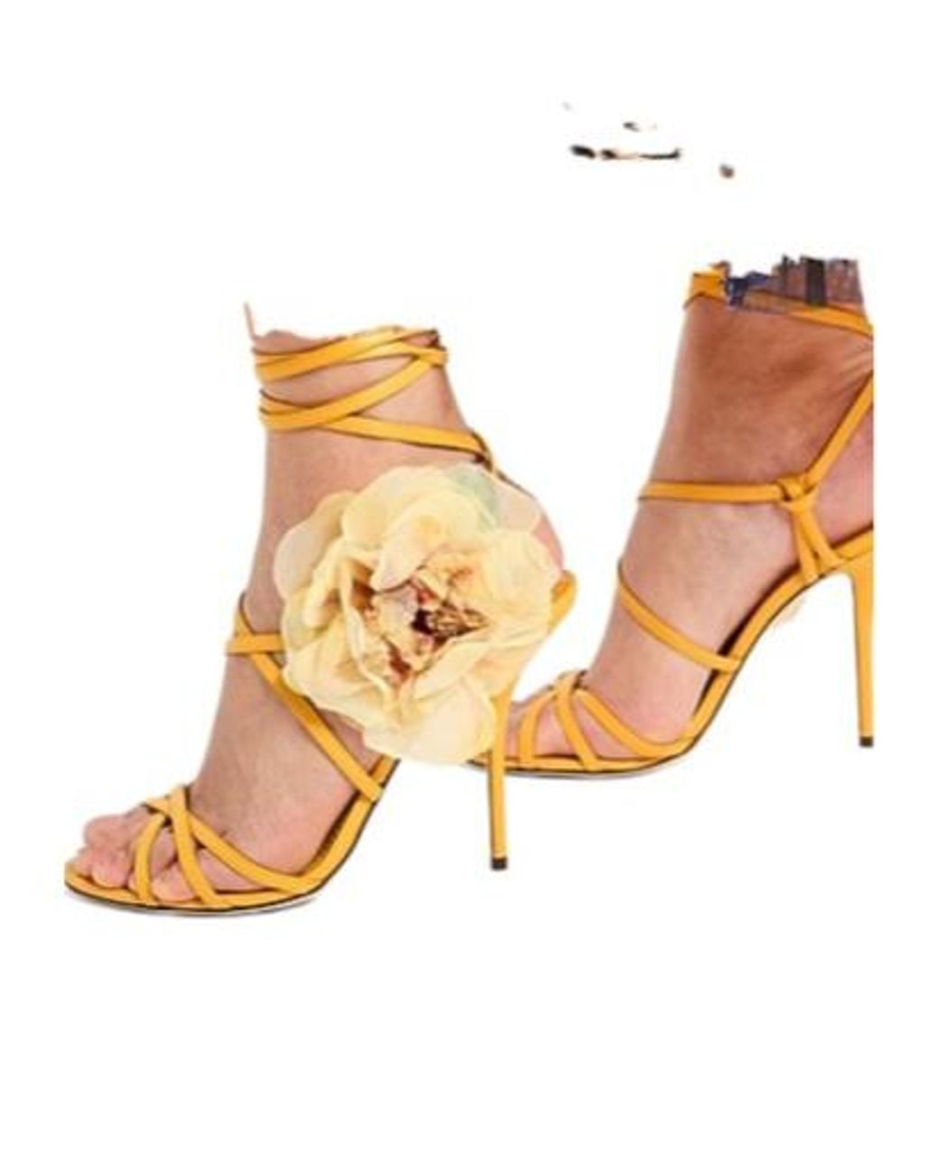 Dolce & Gabbana Metallic Leather Sandals