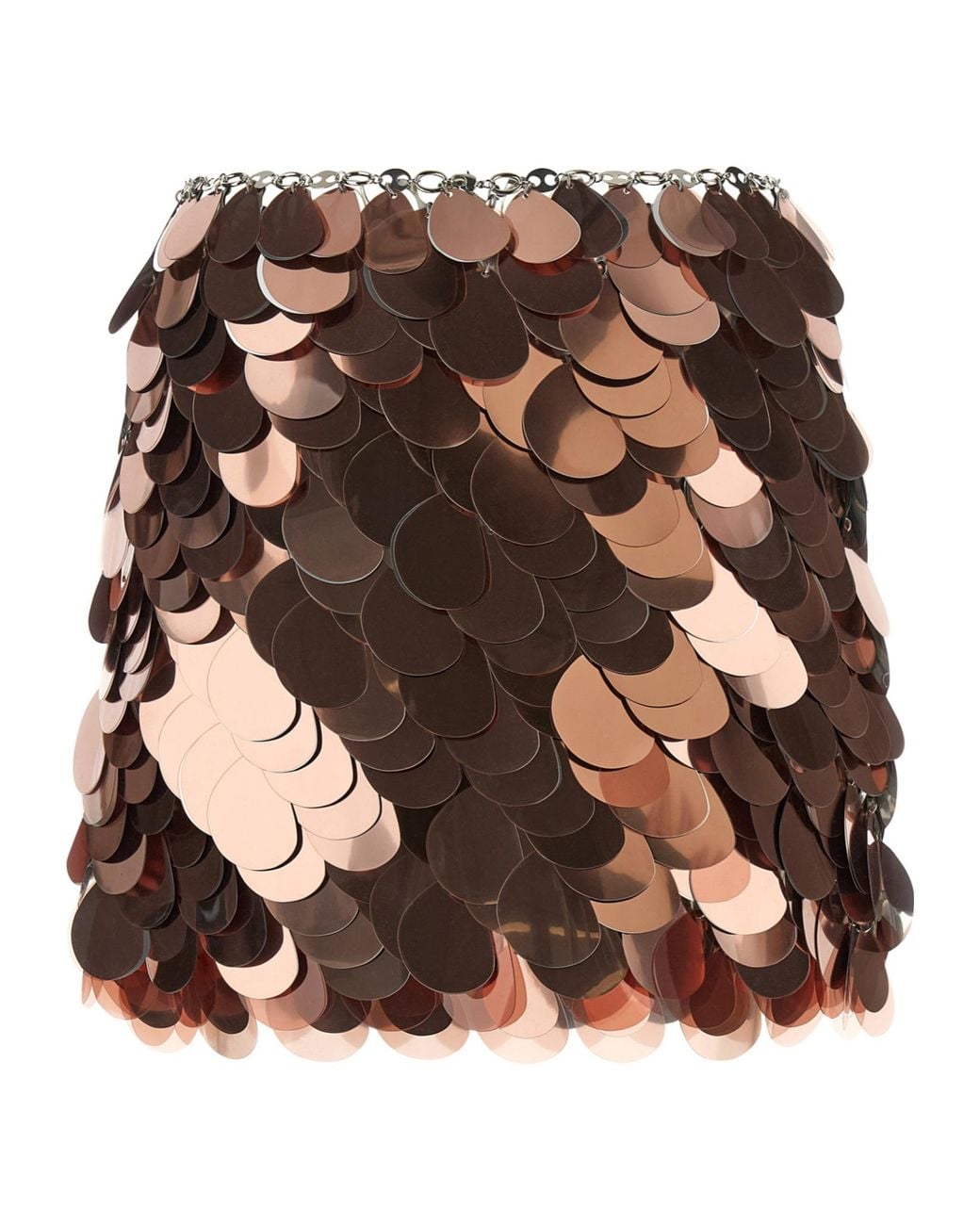 Rabanne Pink Rabanne Maxi Sequin Mini Skirt