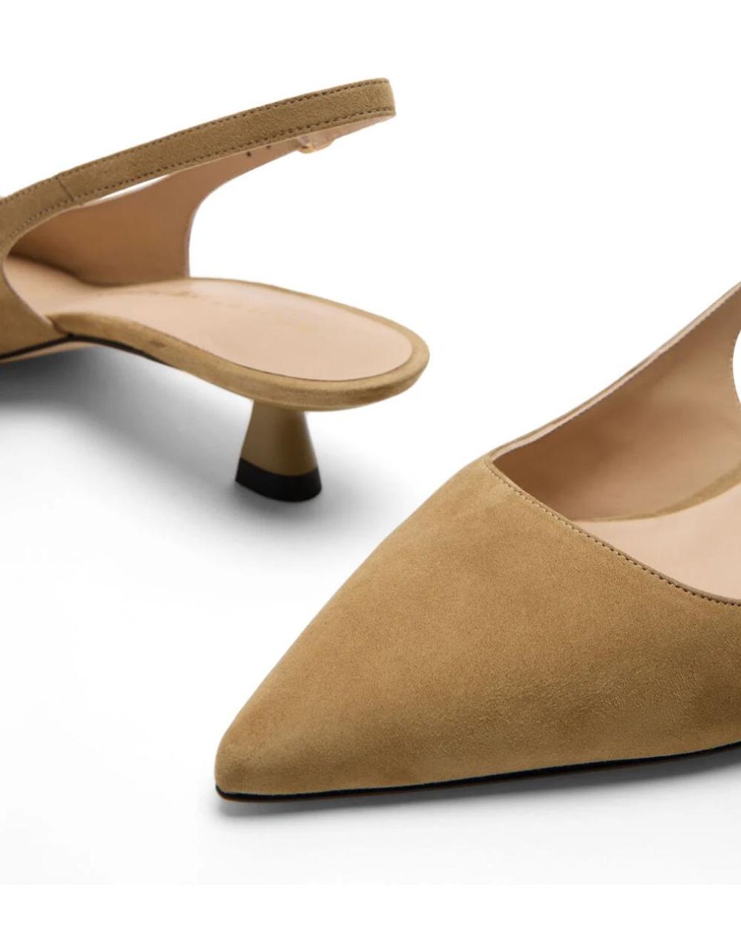 Stuart Weitzman Brown Stuart Sculpt Slingback 35